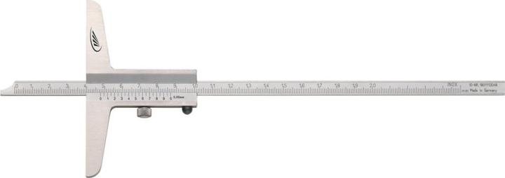 Actual product image Helios Preisser Depth caliper DIN 862 200 mm straight measuring bar 8 x 3 mm (20 cm)