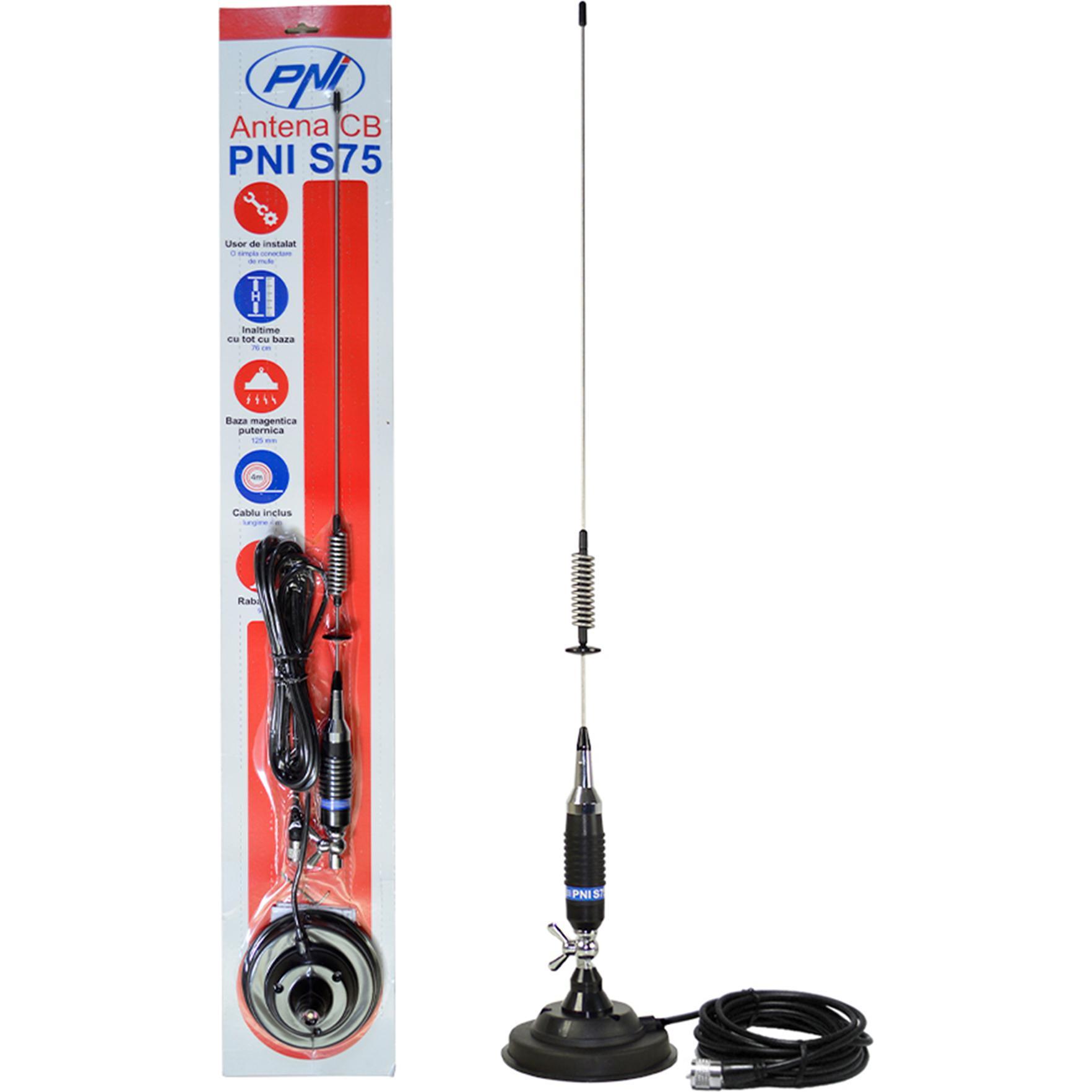 PNI, Auto Antenne, CB-Antenne S75 Schraub Schmetterlingshalterung