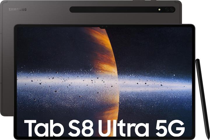 Produktbild Samsung Galaxy Tab S8 Ultra (5G, 14.60", 256 GB, Graphite)