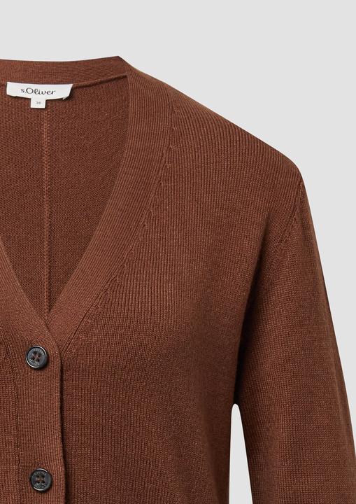 Produktbild s.Oliver Strickjacke Strick-Cardigan aus Wollmix (38)
