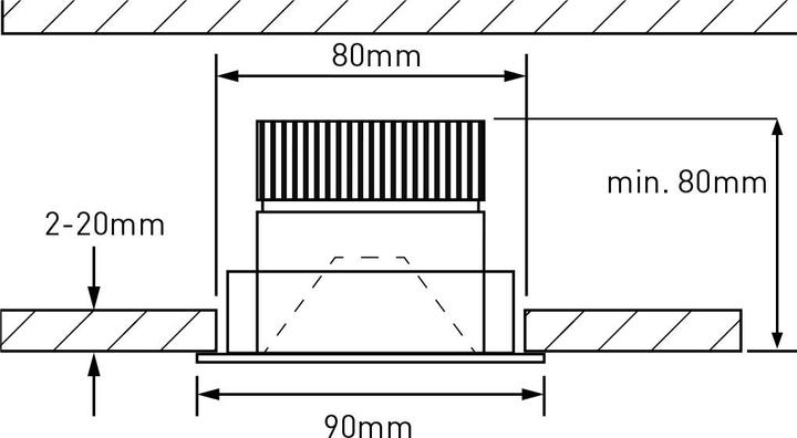 Actual product image Maxluce Recessed spot ATMO (910 lm)