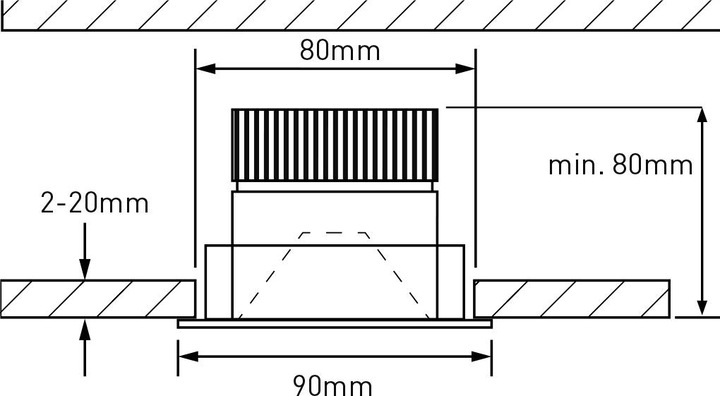 Produktbild Maxluce Einbauspot ATMO (910 lm)
