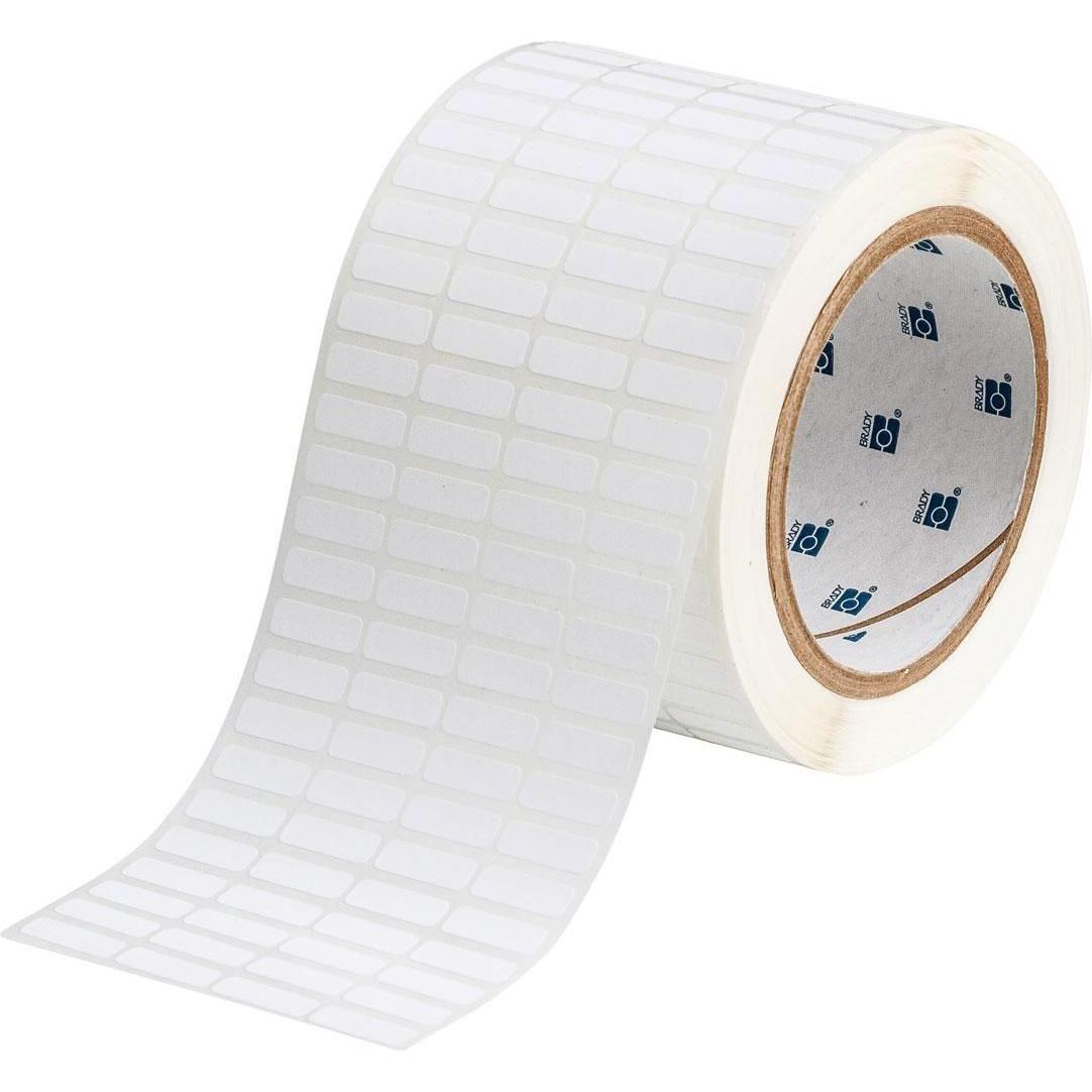 Brady, Etiketten, THT-1-459-10, Polyester, Weiss, matt, 19.05 x 6.35 mm, permanent, 4-bahnig (10000 E. )