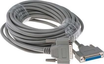 Immagine prodotto Rs Pro Cavo seriale / 25 pin, D-Sub maschio / 25 pin, D-Sub femmina, 10 m, grigio, CE, REACH (10 m)