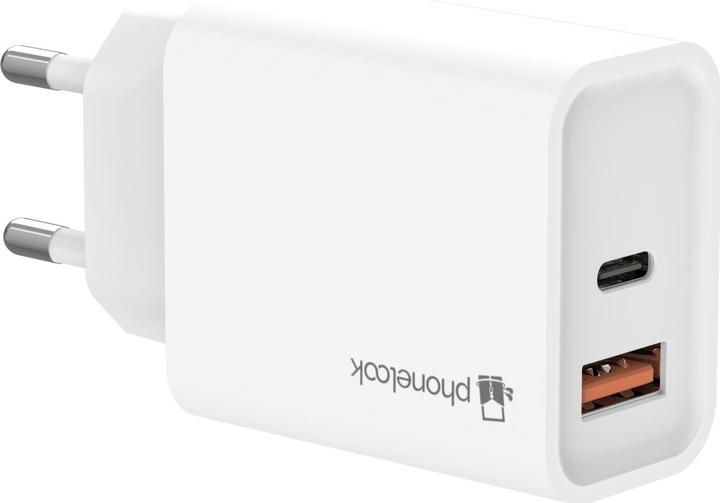 Actual product image PhoneLook Chargeur rapide 25W USB-A et USB-C Adaptateur secteur dual (25 W)