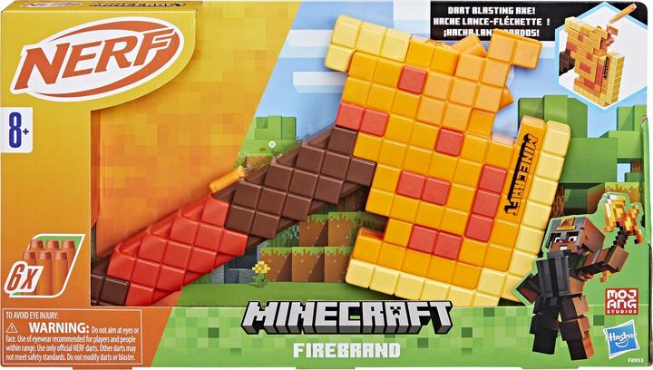 Actual product image Hasbro Nerf Minecraft Feuerschwert