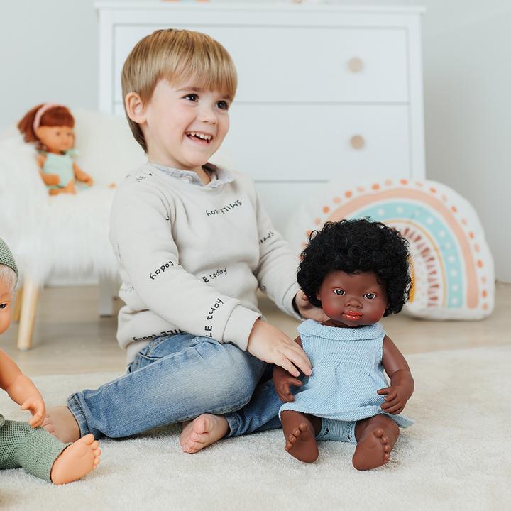 Produktbild Miniland Kleiderset Strick 38cm Kleid & Haarreif