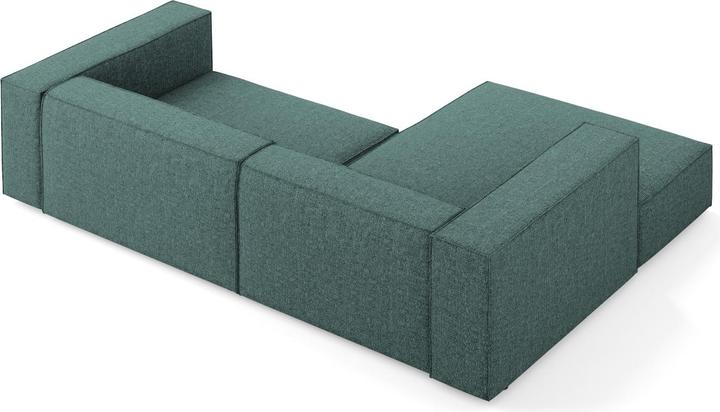 Actual product image Cosmopolitan Design Left Corner Sofa, "Arendal", 3 Seats, Petrol, 224x166x70 Made in Europe (Corner sofa)