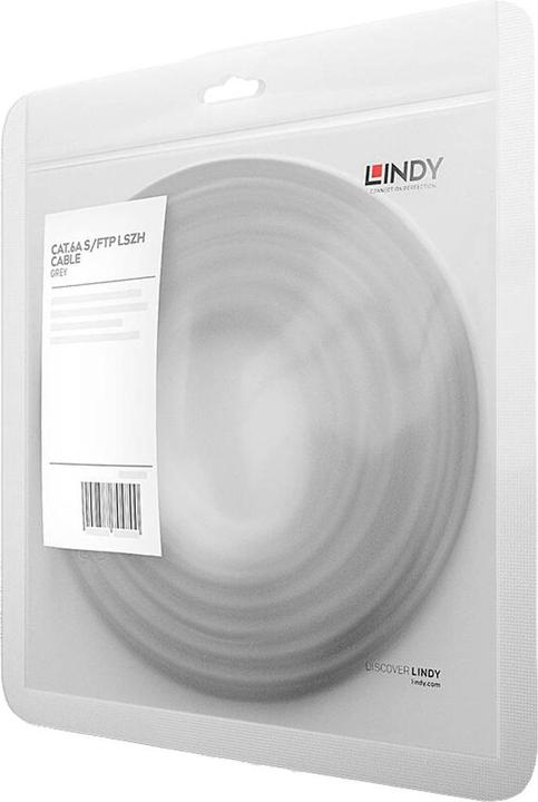 Produktbild Lindy 3m Cat.6 S/FTP TPE Netzwerkkabel, Grau RJ45-M/M, 500MHz, Kupfer, 28AWG (S/FTP, CAT6a, 3 m)