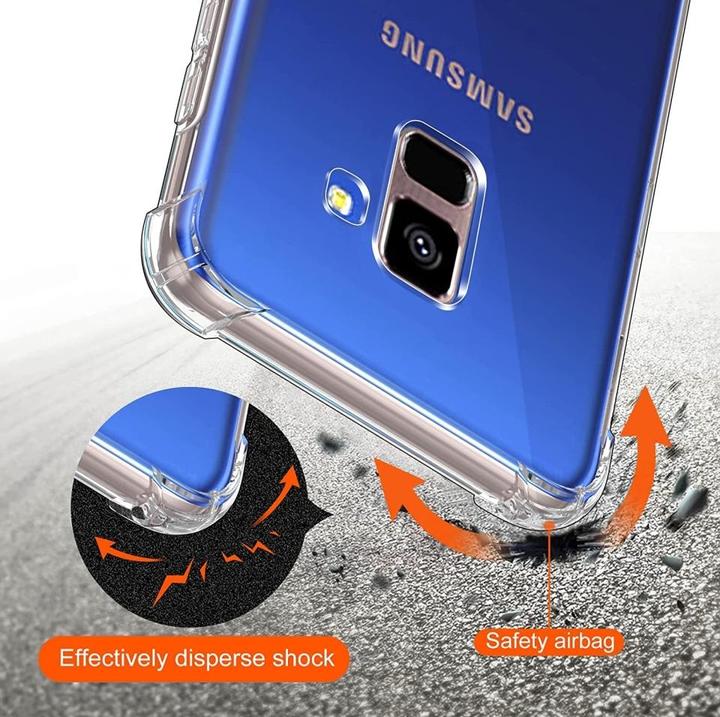 Produktbild Screenguard Samsung Galaxy A8 2018 Hülle Crystal Soft Airbag Bumper (Samsung Galaxy A8 (2018))