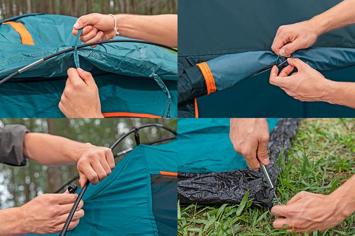 Actual product image Bestway Tent Polyester Fiberglass 70/210x240x140 cm Camping 68141 (Dome tent, 3.86 kg, 4 persons)