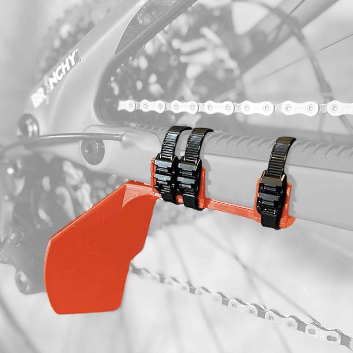 Actual product image Branchy Rear derailleur guard, orange