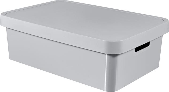 Actual product image Curver Set of 3 INFINITY Box with lid 30L light grey (39 cm, 30 l, 3x)