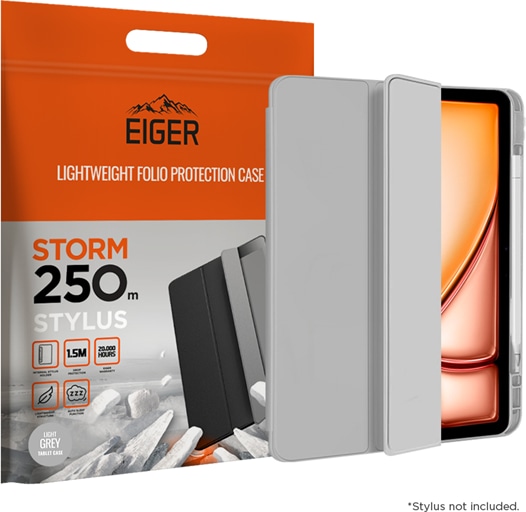 Immagine prodotto Eiger Storm 250 Stylus Case (iPad Pro 12,9 2022 (6a generazione), iPad Air 13 2025, iPad Pro 12.9 2018 (3. Gen), iPad Pro 12.9 2020 (4. Gen), iPad Pro 12.9 2021 (5a generazione), iPad Air 13 2024 (M2))