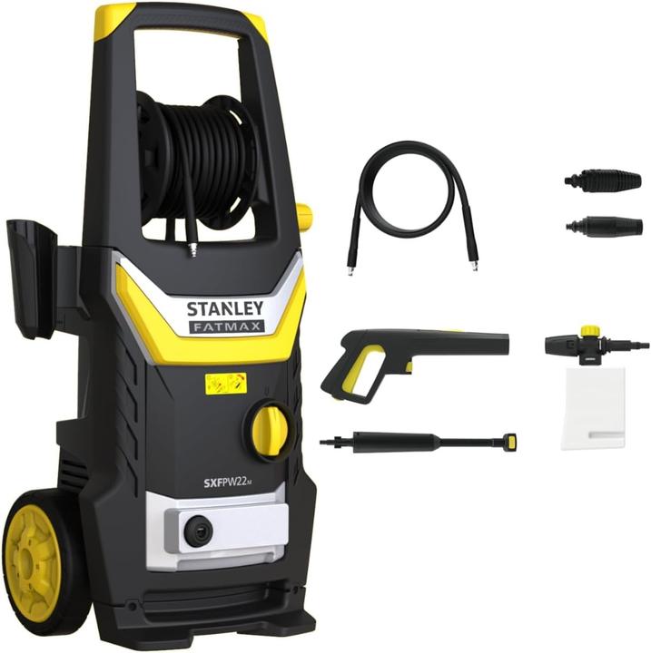 Actual product image Stanley Electric Pressure Washer with Induction Motor and Accessories for Semi-Professional Use (Electrical connection)