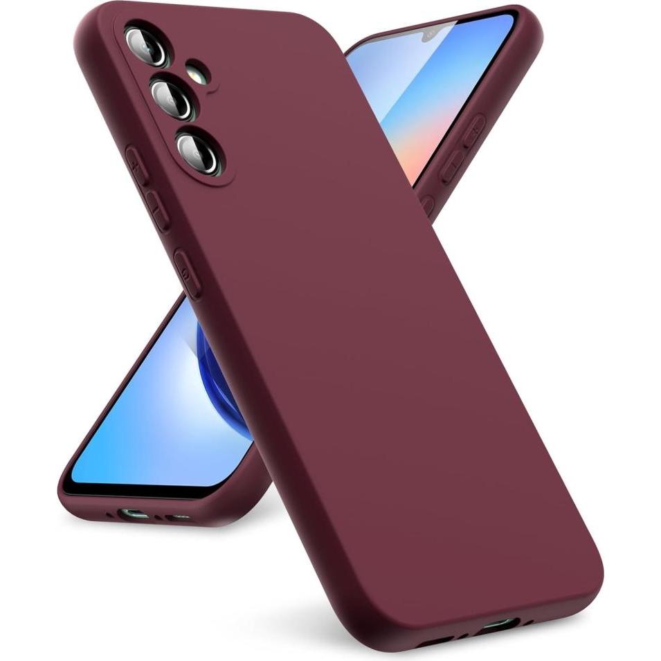 Thumbnail - Screenguard Samsung Galaxy A34 5G Liquid Silicone Case Hülle (Samsung Galaxy A34 5G), Smartphone Hülle, Rot