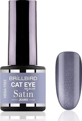 Actual product image BrillBird Cat Eye SATIN - Jeans 4ml (Gel-Effect Nail Polish)