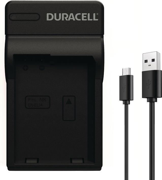 Produktbild Duracell Ladegerät mit USB Kabel für DRNEL14/EN-EL14 (Kamera Akku Ladegerät)