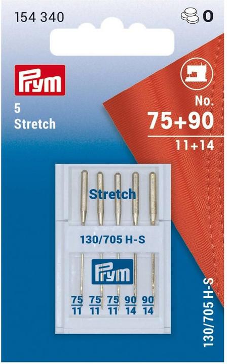 Actual product image Prym Sewing machine needle stretch no. 75 + 90, 5 pieces