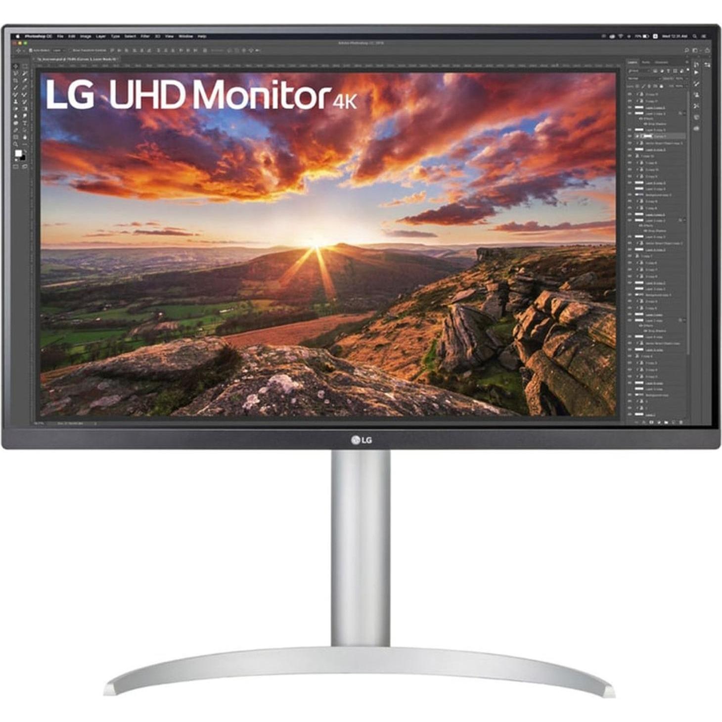 LG 27UP850K-W (3840 x 2160 Pixel, 27"), Monitor, Schwarz