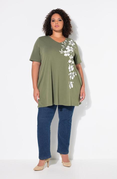 Produktbild Ulla Popken Longshirt, A-Linie, Motivdruck (50, 52)