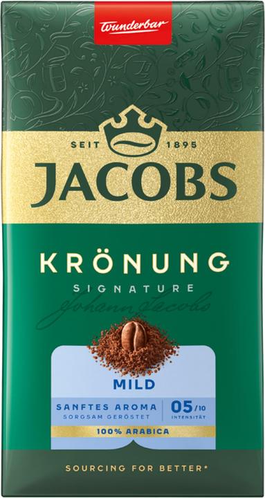 Jacobs Krönung MILD Kaffee, gemahlen Arabicabohnen mild 500,0 g (500 g, Helle Röstung)