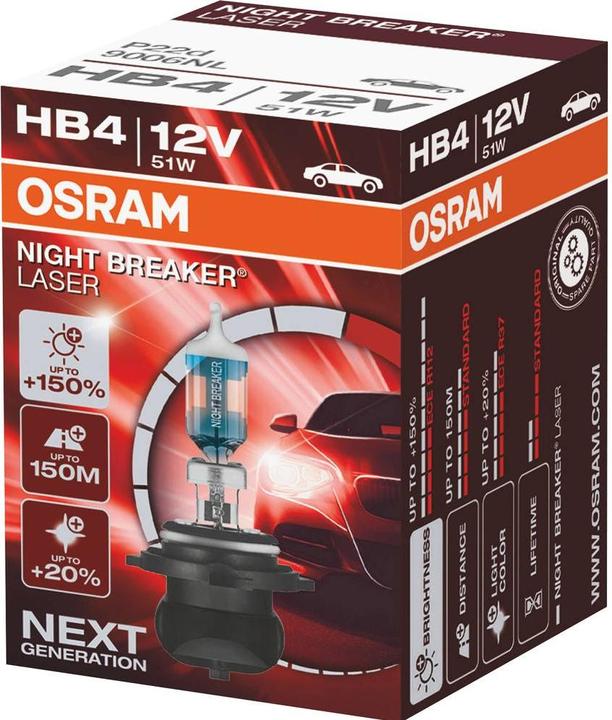 Actual product image Osram Illuminant Night Breaker Laser Next Generation (HB4)