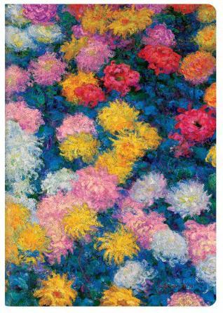 Produktbild Paperblanks Notizheft A6 Monets Chrysanthemen (A6, Gepunktet, Weicher Einband)