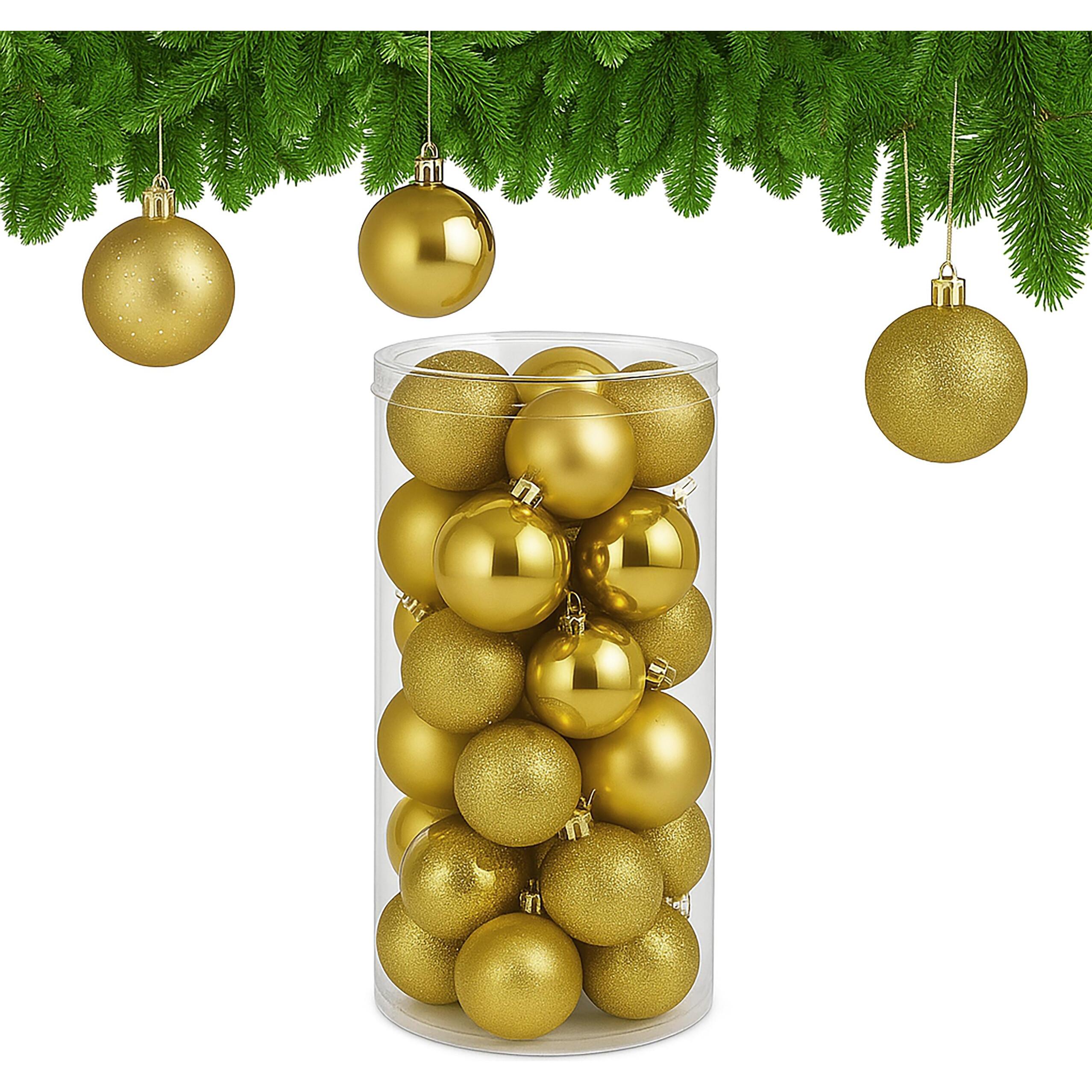 Relaxdays, Decorazioni per albero di Natale, 30x palline-natale (30 -parte)