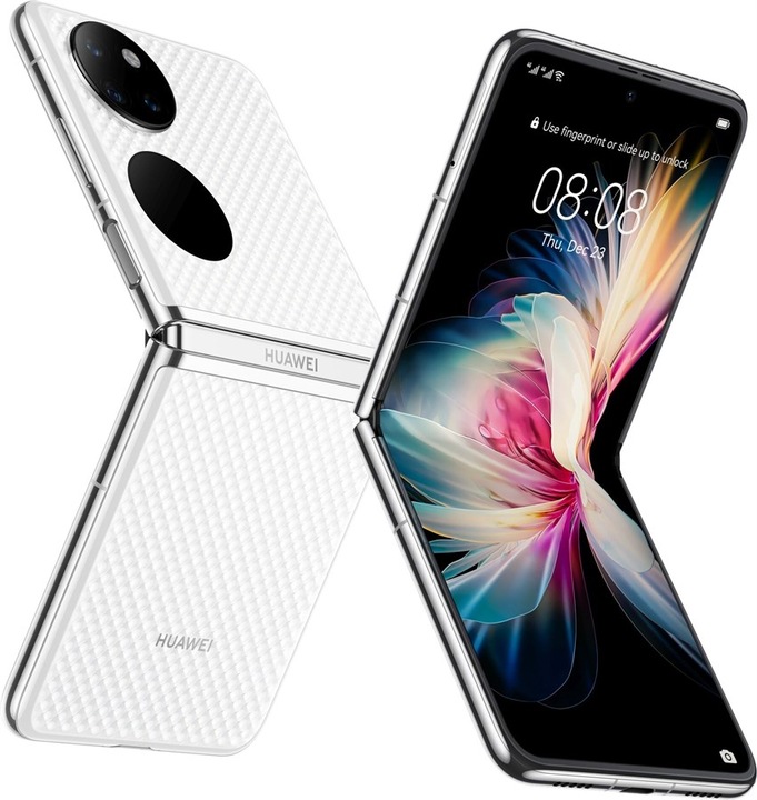 Actual product image Huawei P50 Pocket (White) (256 GB, White, 6.90", Dual SIM, 40 Mpx, 4G)