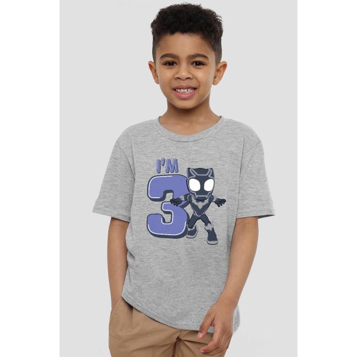 Actual product image Black Childrens/Kids Cute 3rd Birthday T-Shirt (104)