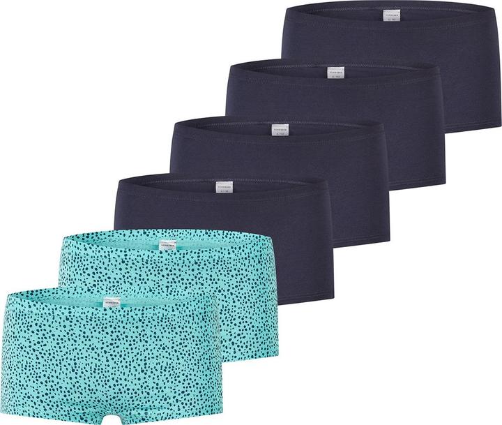 Immagine prodotto Schiesser Confezione da 6 pantaloncini in cotone organico 95/5 per ragazze adolescenti (152, confezione da 6)