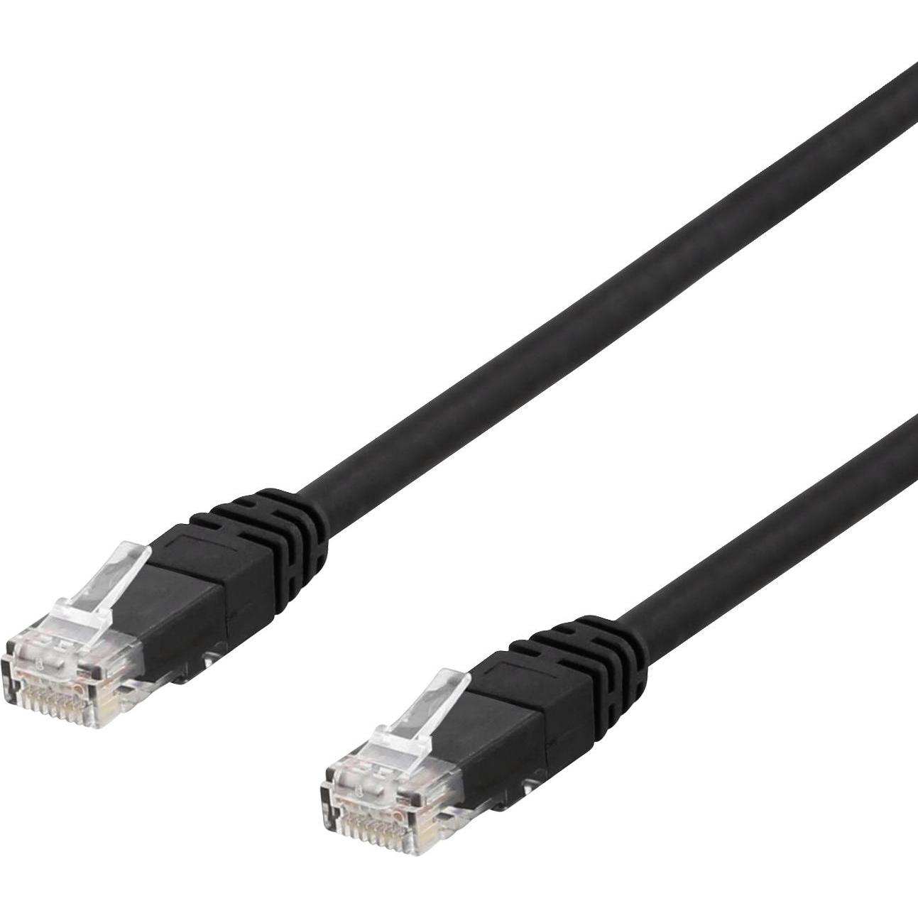 Deltaco patchkabel - 5 m - sort (U/FTP, CAT6, 5 m), Netzwerkkabel