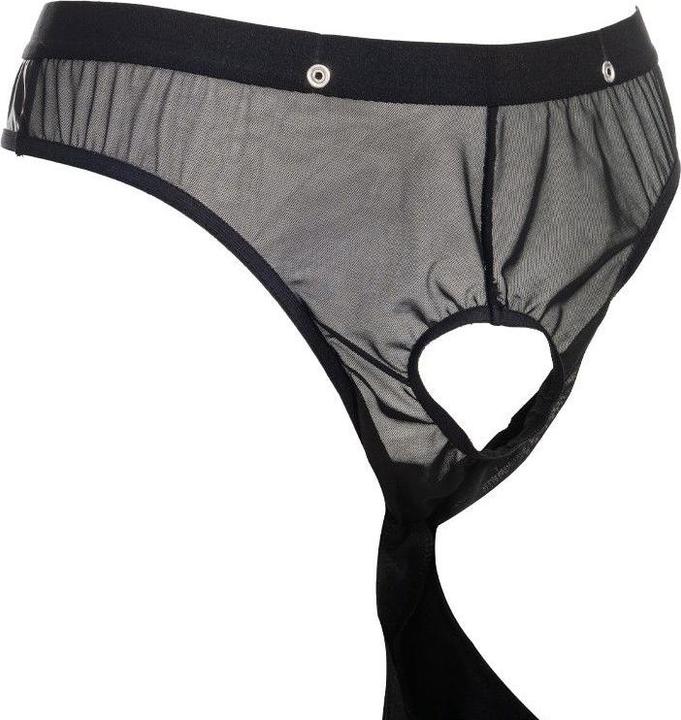 Produktbild Amorable by Rimba Transparenter String mit Lack-Optik - One Size - Schwarz (One Size)