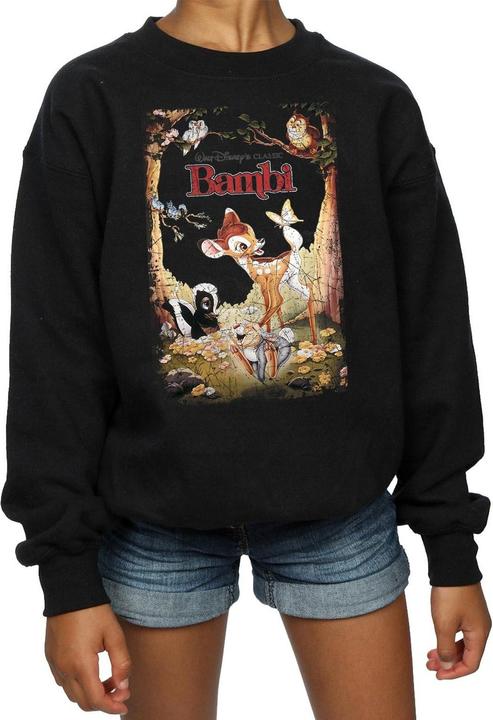 Immagine prodotto Disney Bambi Retro Poster Felpa Ragazze (128)