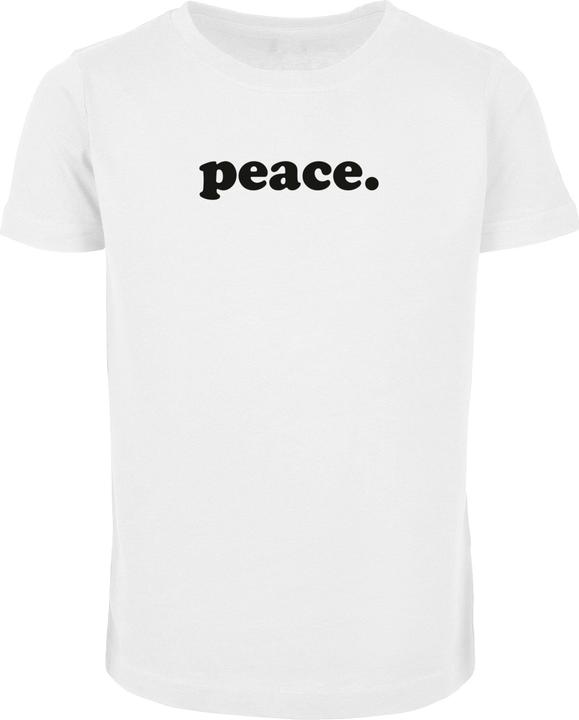Merchcode Girls Peace - Wording Peace White Short Sleeve Tee - 174551 (146, 152)