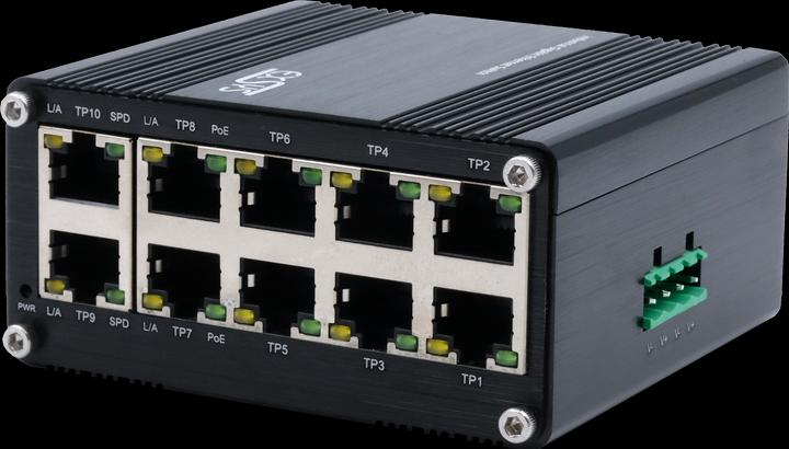 Produktbild Exsys Industr. Mini PoE-Switch 10x 1 Gbps (10 Ports)