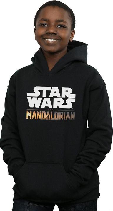 Immagine prodotto Star Wars The Mandalorian Logo Felpa con Cappuccio Ragazzi (104)