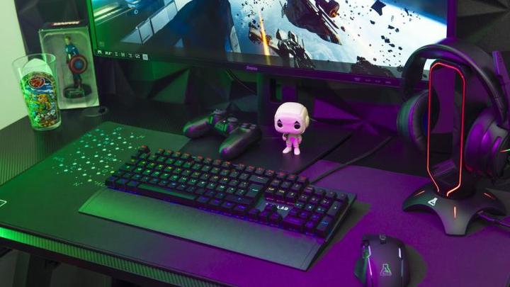Actual product image The G-Lab Keyz Carbon Ex - Noir/RGB/Filaire/Switch Tactile (FR, Cable)