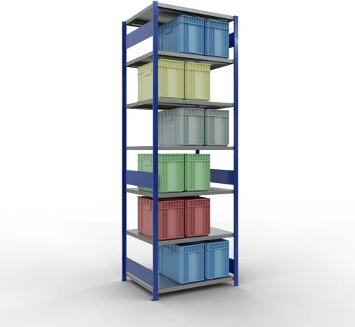 Immagine prodotto Schulte Lagertechnik MULTIplus330 sistema di scaffalature di base senza bulloni con ripiani di lunghezza