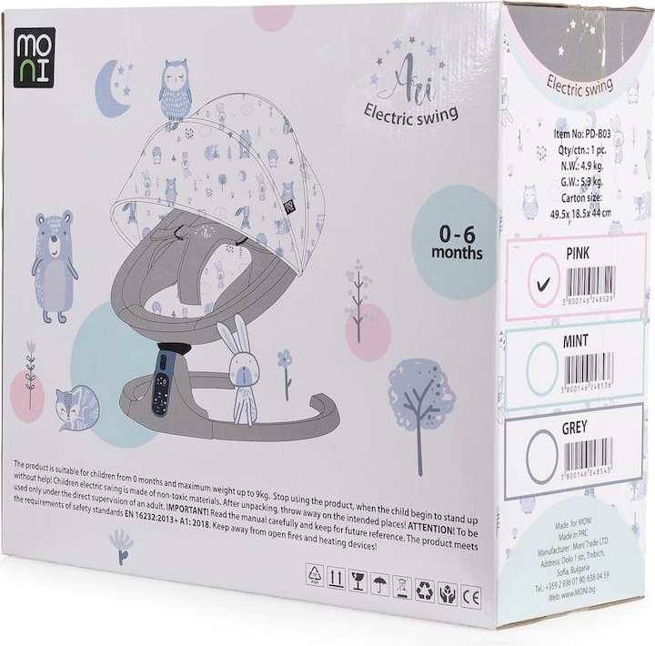 Produktbild Cangaroo Babywippe Ari Musikfunktion