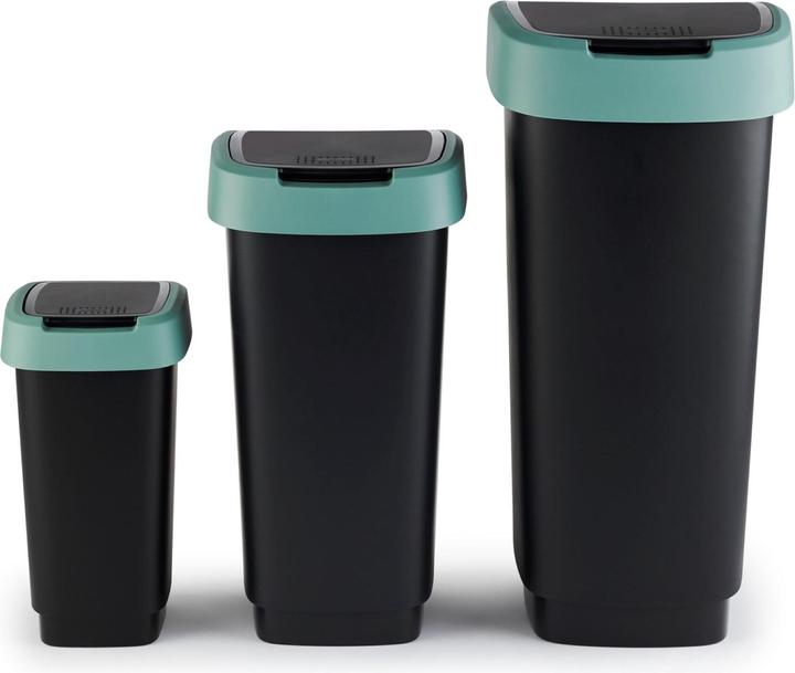 Image du produit Rotho Sac poubelle Twist 25L noir vert foncé (25 l)
