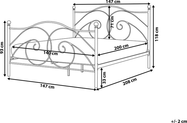 Produktbild Beliani Dinard (140 x 200 cm)