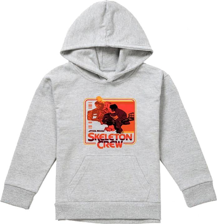 Star Kapuzenpullover Abzeichen meliert (140, 146)