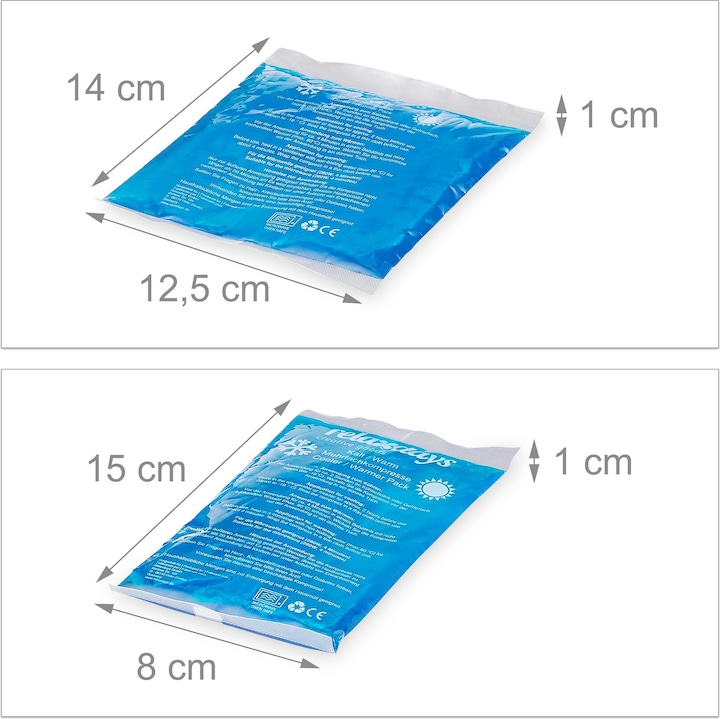 Immagine prodotto Relaxdays 4x cuscinetto di raffreddamento (4 x, 870 g)