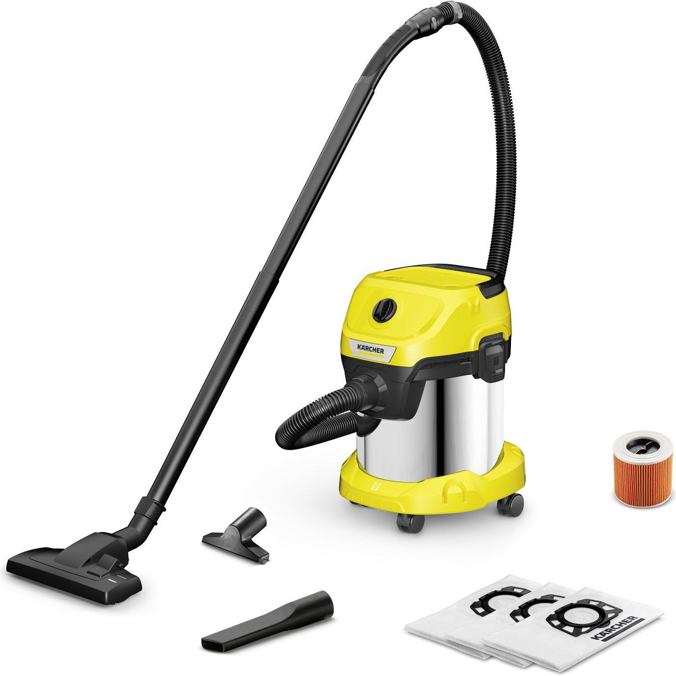Thumbnail - Kärcher, Industriestaubsauger, WD 3 S Drum vacuum Dry&wet Dust bag (Nass-Trockensauger)
