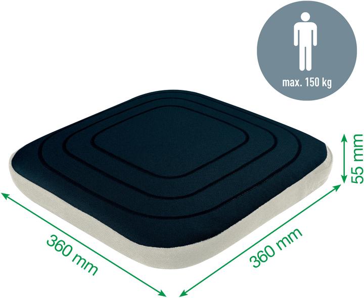 Productafbeelding Leitz Zitkussen + Active Balance stof fluweelgr. (37 x 6 x 36,5 cm)