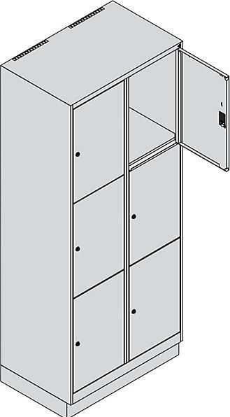 Actual product image C+P Classic PLUS locker cabinet (80 x 50 x 195 cm)