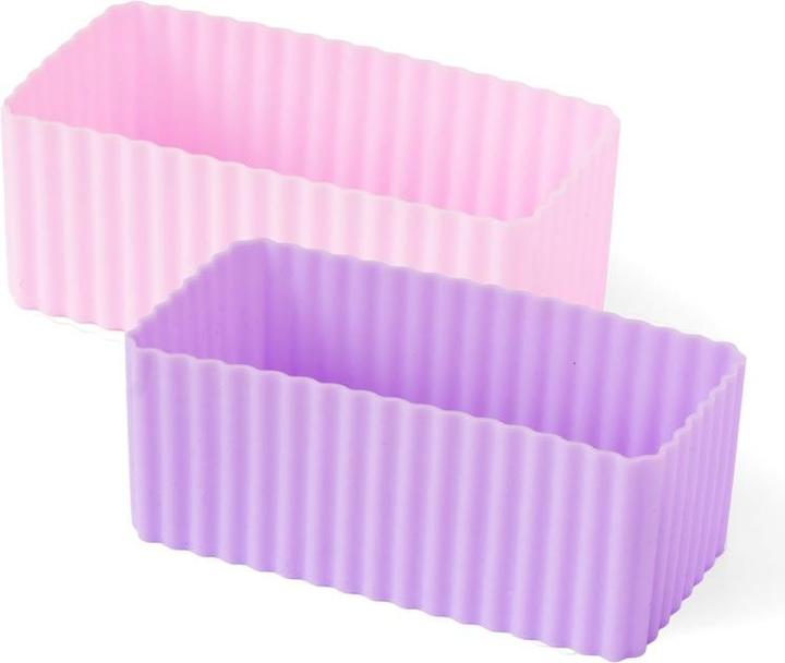 Produktbild Lekkabox Bento Silikon-Förmchen, 2er Set - Cups Rosa/Flieder