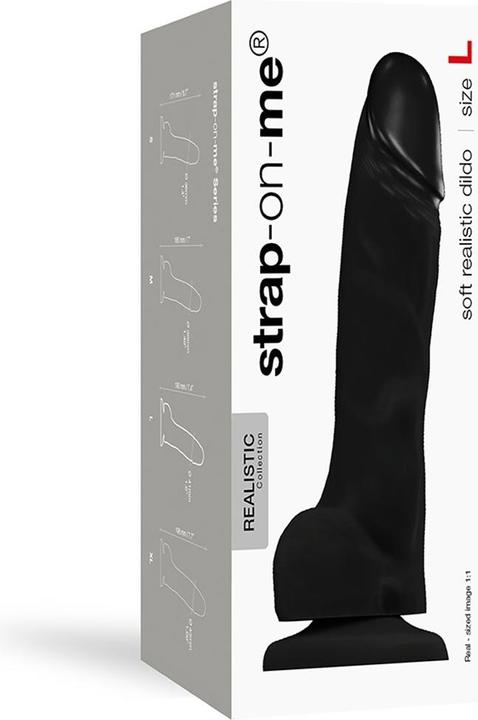 Produktbild Strap-on-me Soft Realistic Dildo Black Size L
